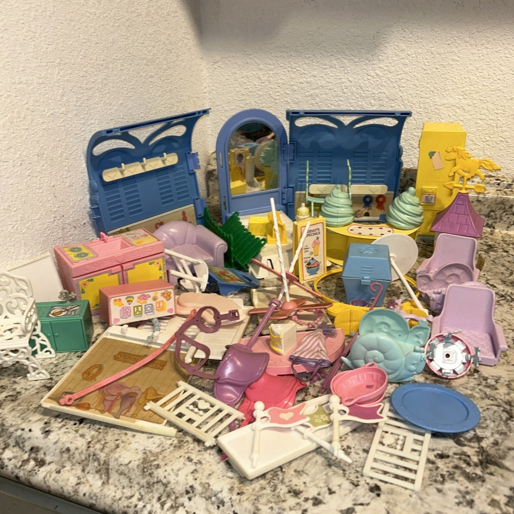 My Little Pony Playset Parts And Accessories Vintage G1 Lot‎